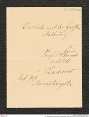 k.k. naturhistorisches Hofmuseum, Intendanzakten 1885-1896 (Hauer), Aktenzahl Z.584/1893, Seite 4